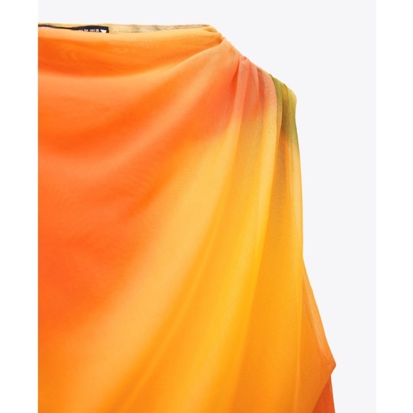 Zara Draped Tulle Bodysuit - Picture 7 of 7